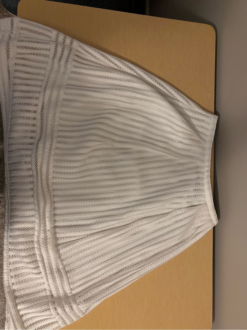 H&M White Eyelet Knit Skirt